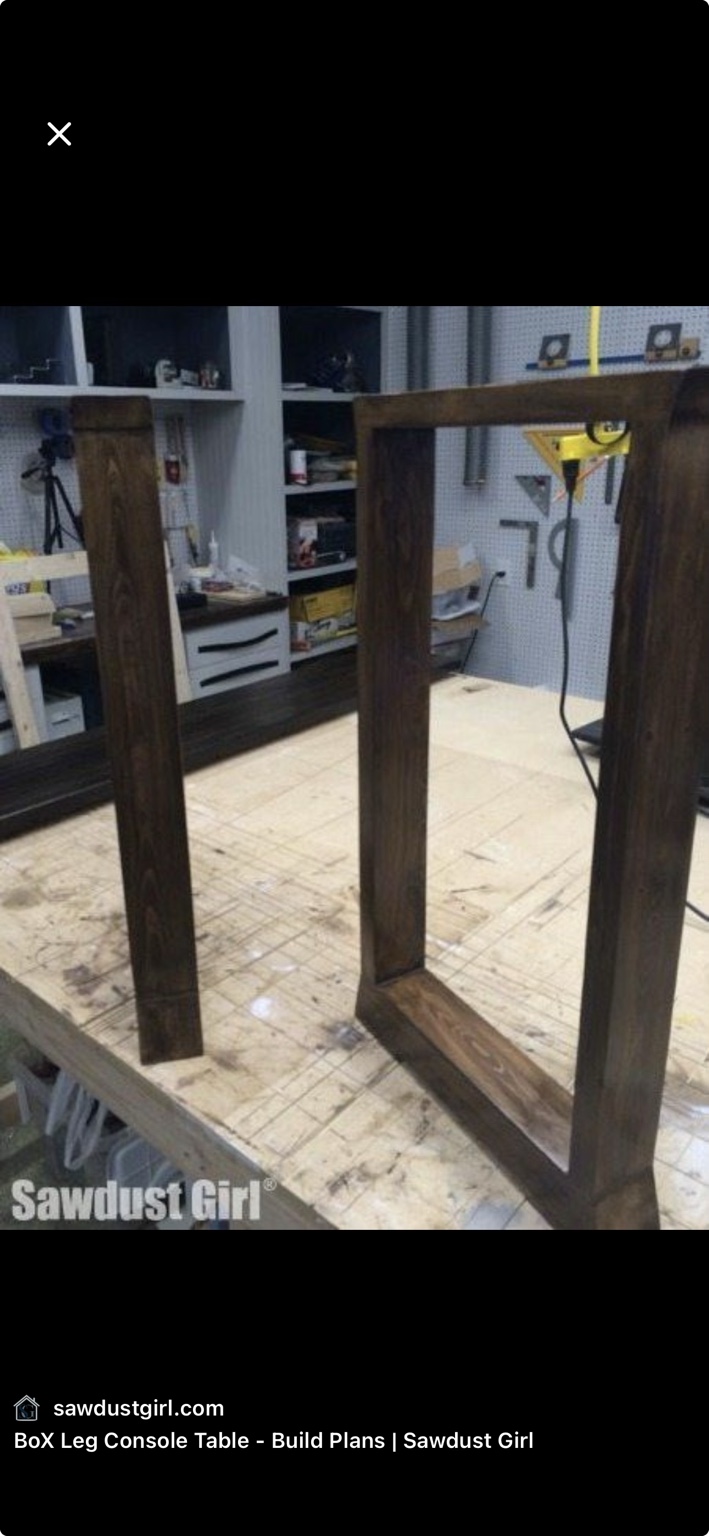 Wood pieces being built by hand in the Rustic Memories workshop